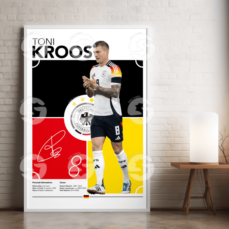 Toni Kroos Poster – Germany Football Player JPEG Wall Art