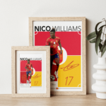 Nico Williams Poster – Spain Football Player JPEG Wall Art - Image 2