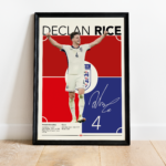 Declan Rice Poster - England Football Player JPEG Wall Art - Image 3